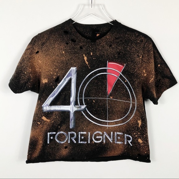 Tultex Tops - Foreigner | 40th Anniversary Concert Tour Band Tee